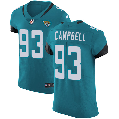 Nike Jaguars #93 Calais Campbell Teal Green Team Color Men's Stitched NFL Vapor Untouchable Elite Jersey